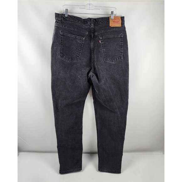 Levis 550 Jeans Womens 20M Black Relaxed Fit Tapered Leg Vintage 2000s Denim USA - Picture 7 of 10